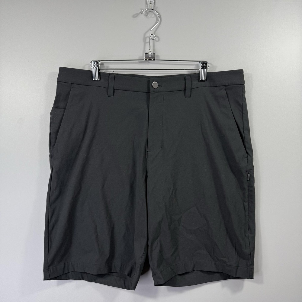 Lululemon Shorts Mens 36 Black Chino Lightweight Stretch Golf Casual Pockets